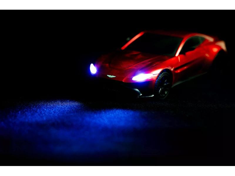 TEC-TOY Auto Aston Martin Vantage mit Licht, Rot, 1:24 Ferngesteuerter Sportwagen mit Licht für Kinder ab 6 Jahren