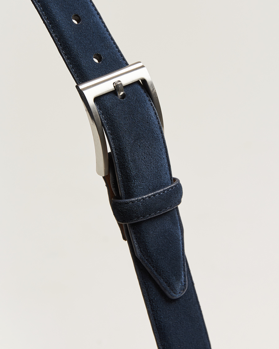 Loake 1880 William Suede Belt Navy