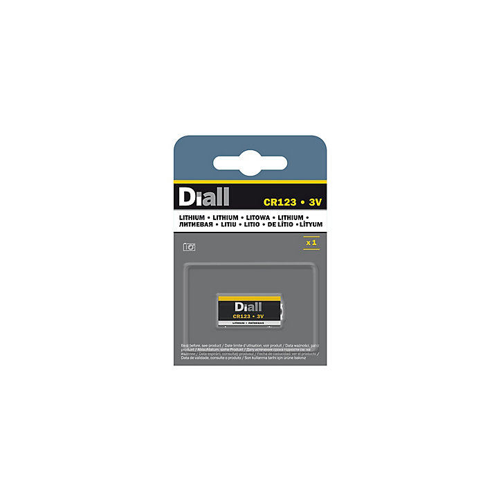 Pile au lithium CR123A (CR17345) Diall