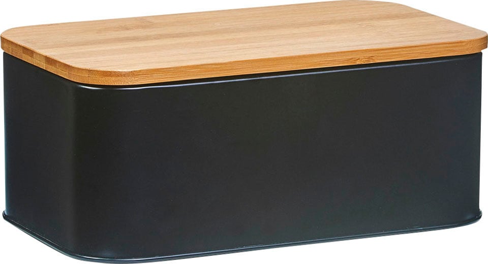 Zeller Present Brotkasten 1 Stk. tlg. Länge ca. 31 cm, schwarz