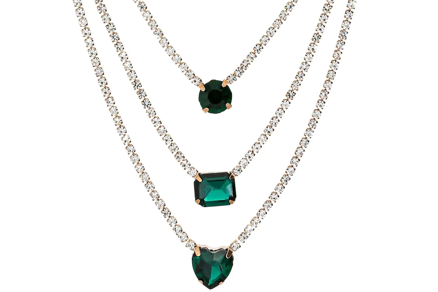 Layering Kette - Gorgeous Green