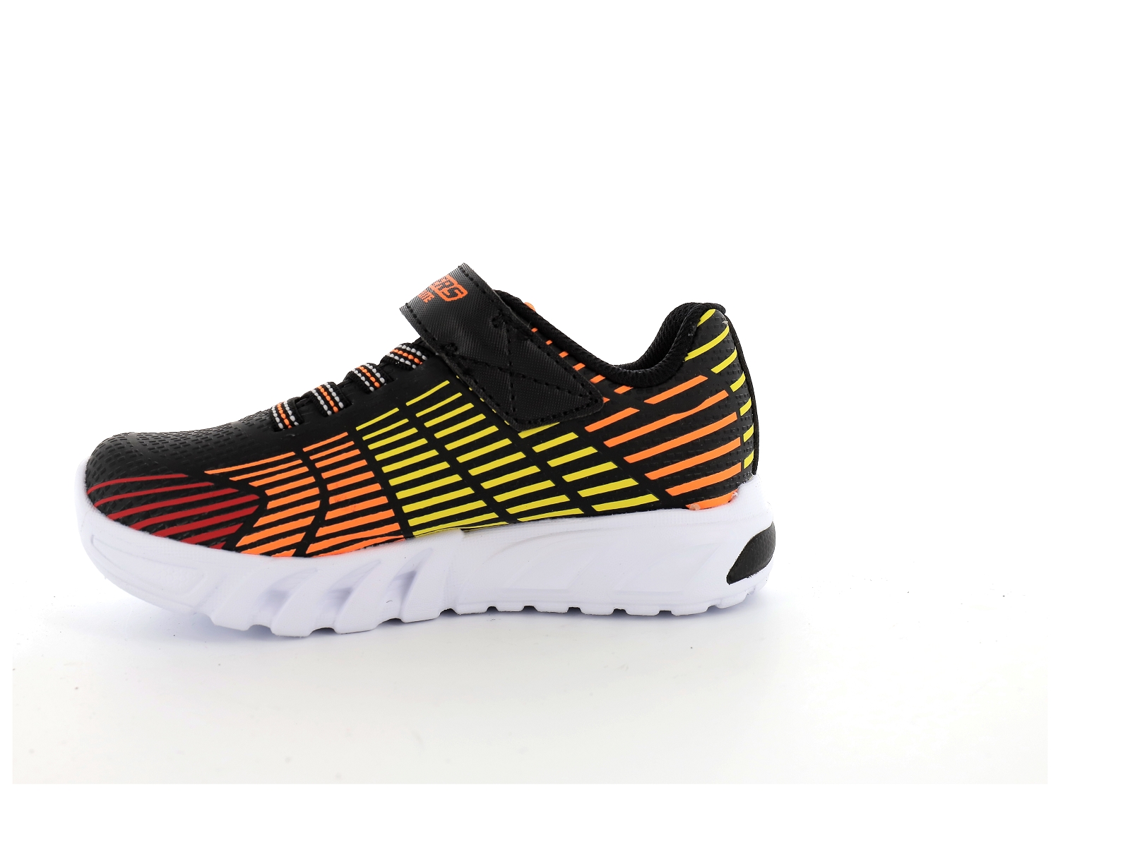Skechers-FLEX GLOW ELITE Synthétique Noir Orange