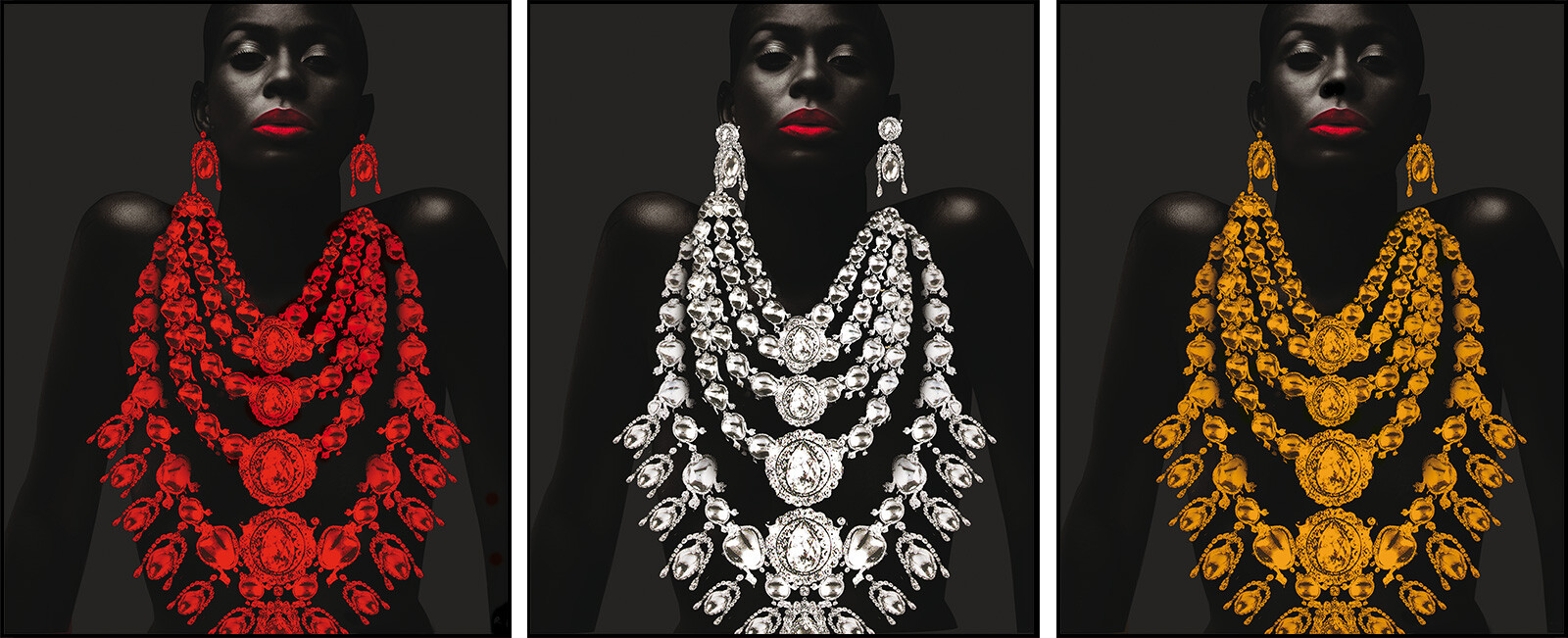 Jama Triptych by Rachel Witzman - Limited Edition. Edition of: 150. Signed.