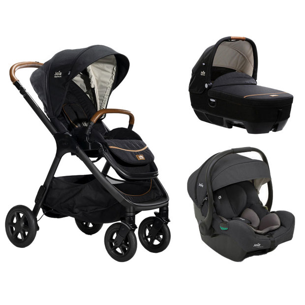 Poussette TRIO Finiti Eclipse + I-GEMM 3 SHALE + nacelle Calmi Eclipse - JOIE