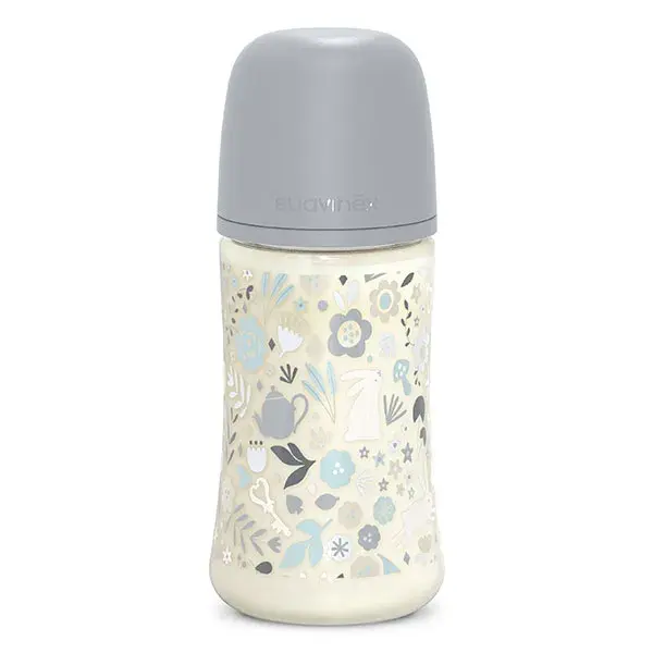 Suavinex, Wonderland, Biberon Tétine SXPro M - Wonderland Bleu - 270ml