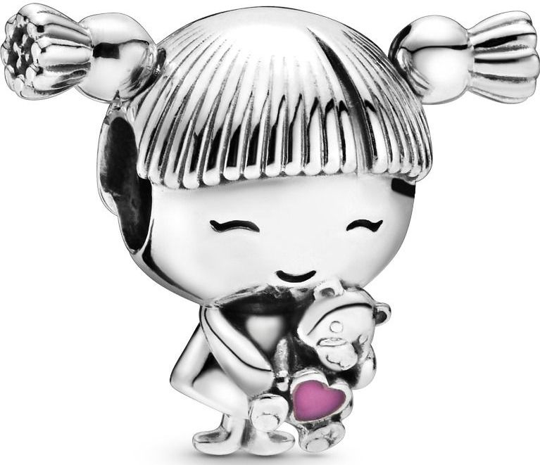 Charm Pandora 798016EN160 Niña Plata Esmalte Rosa