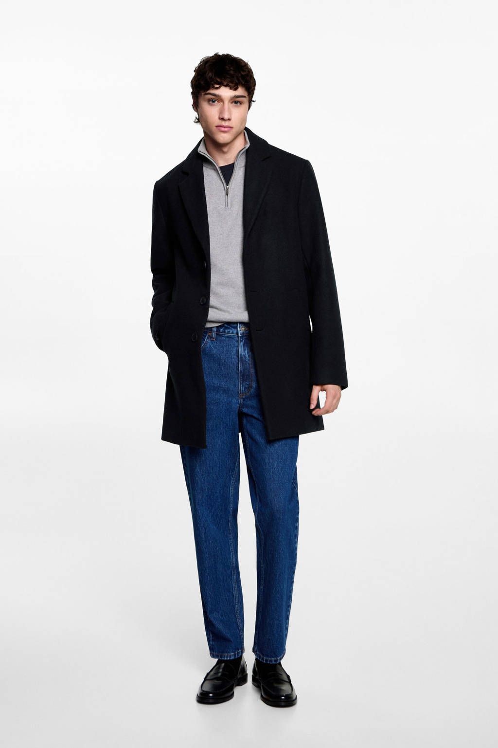 MANGO TEEN manteljas marine