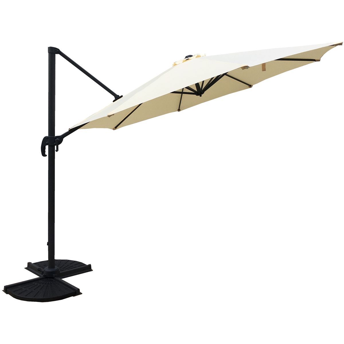 Deluxe-Ampelschirm - creme - Ø 300 cm