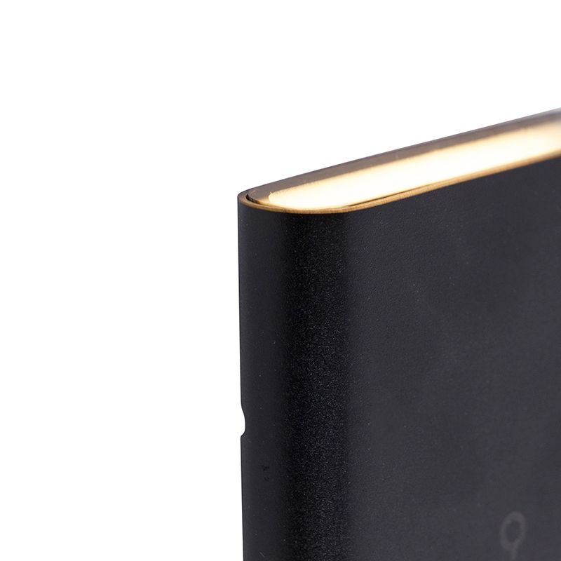 Moderne buiten wandlamp zwart 11,5 cm incl. LED IP65 - Batt