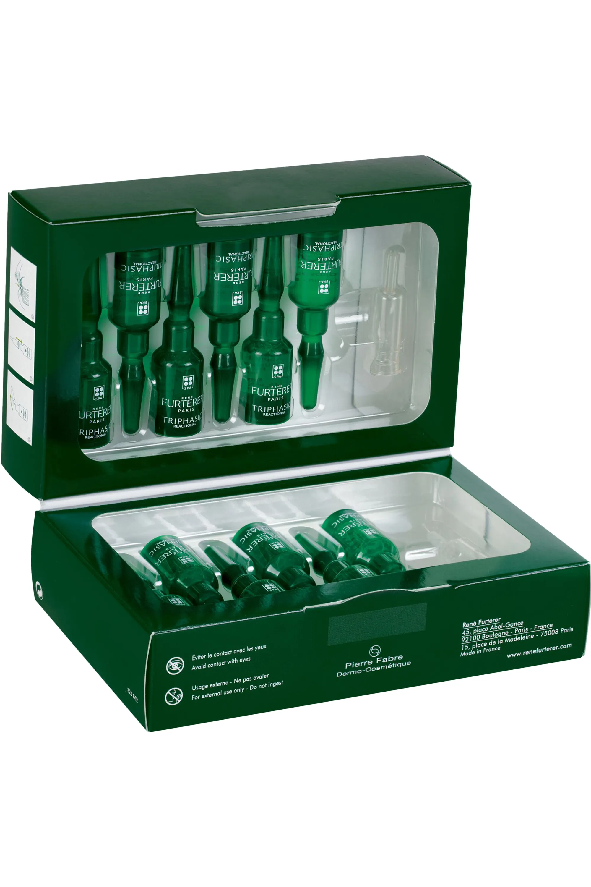 René Furterer Traitement antichute 12 doses Triphasic Réactionel