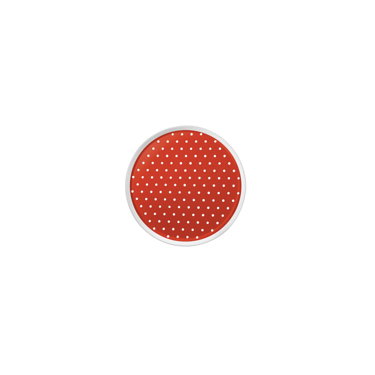 Plumetis Rouge - Assiette apéritif (lot de 6) Médard de Noblat