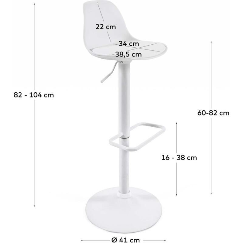 Tabouret Orlando-T piètement mat