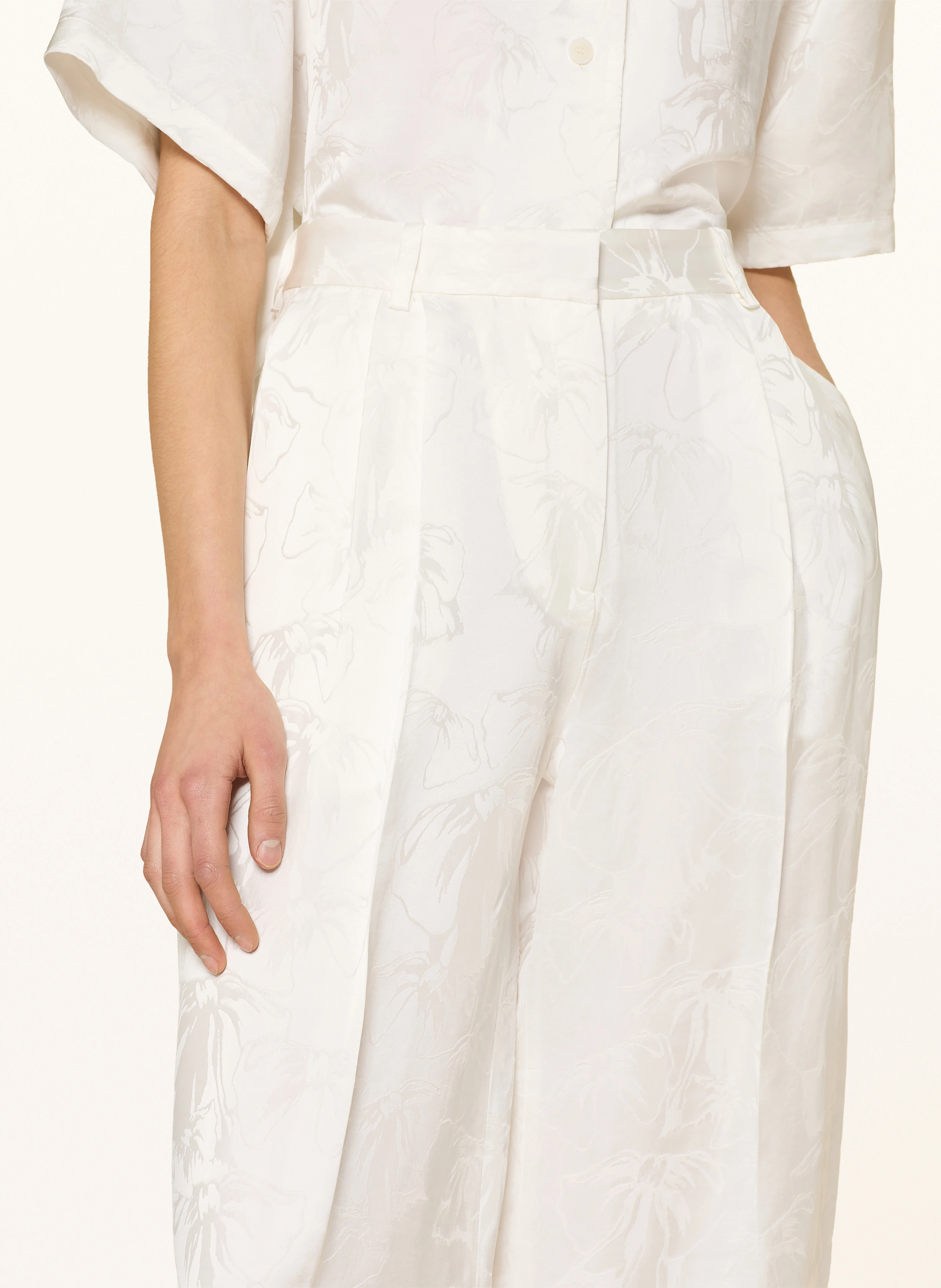 SANDRO Marlenehose aus Satin
