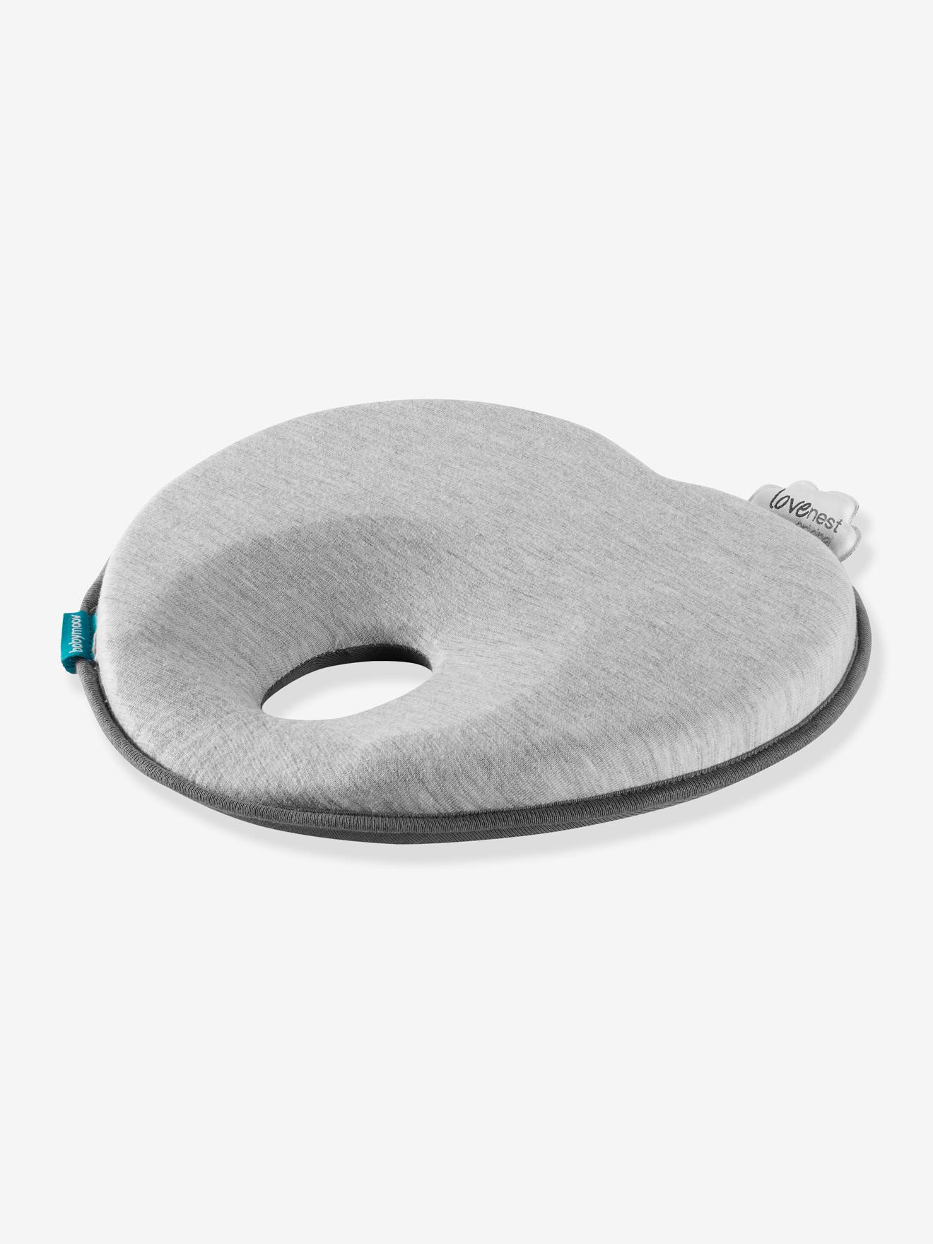 Almofada de apoio de cabeça BABYMOOV Lovenest Original, cinza médio liso