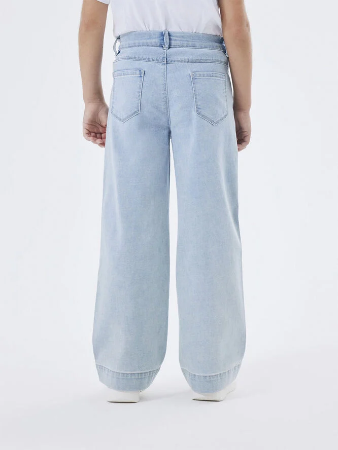 Name It NKFROSE HW WIDE JEANS 1356-ON NOOS Blå