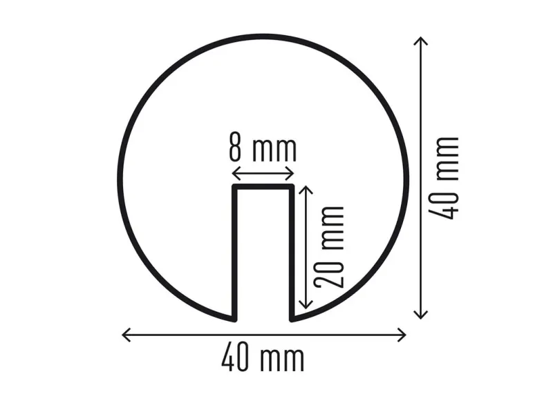 Durable 1127130, Polyurethan (PU), Sort, Gul, Flad, 1000 mm, 25 mm, 1,71 kg
