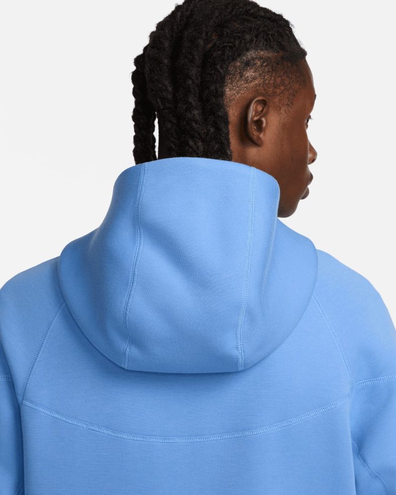 Sweat zippé à capuche Nike Sportswear Tech Fleece Bleu Clair pour homme