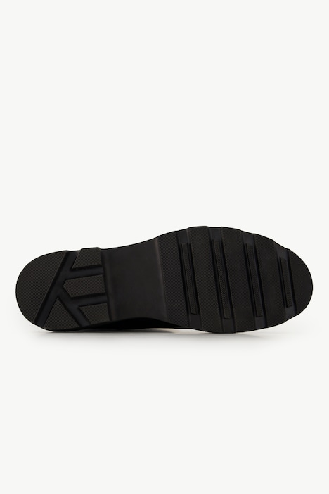 Leder-Stiefeletten, Schlangenprägung, Zipper, Weite H