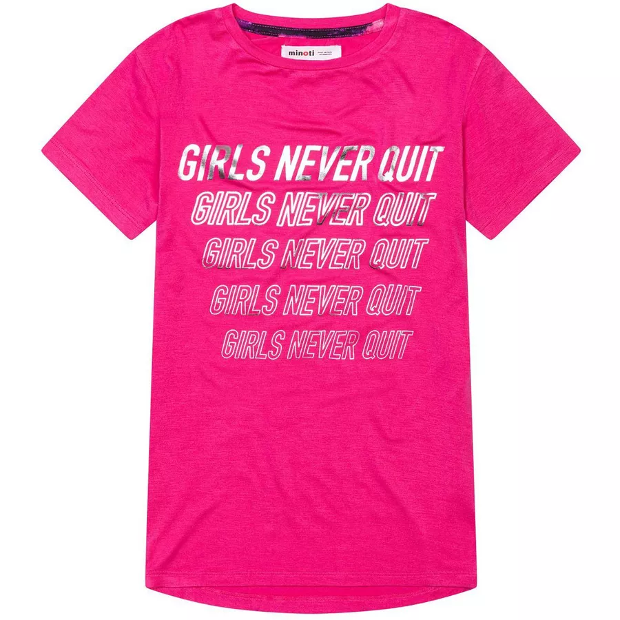 MINOTI T-Shirt Never Quit Rosa