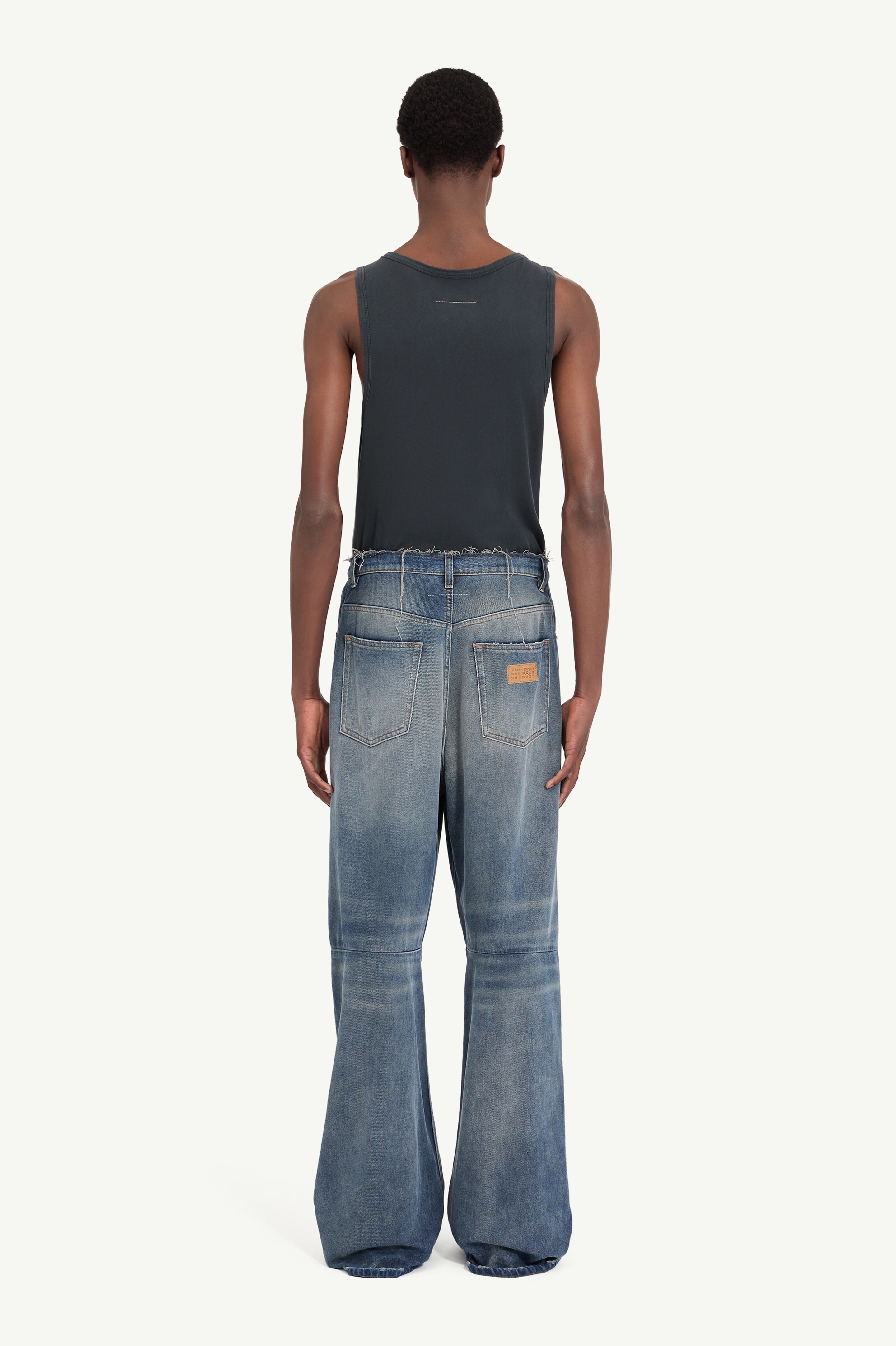 Jean ample délavée pour homme | MM6