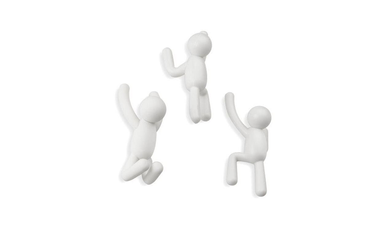 Wandhaken Buddy Weiss, KunststoffWand-Kleiderhaken