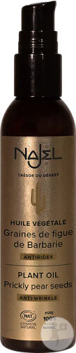 Najel Huile De Graines De Figue De Barbarie Antirides Peaux Matures Flacon-Pompe 80ml