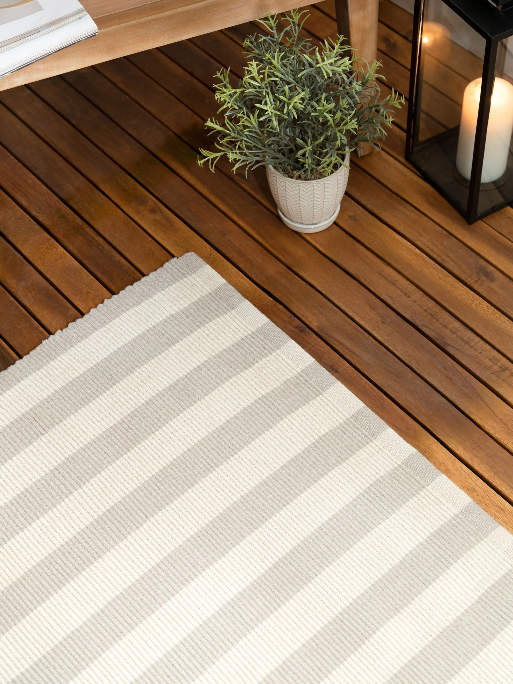 Yard Hayle Stripe Outdoor Rug