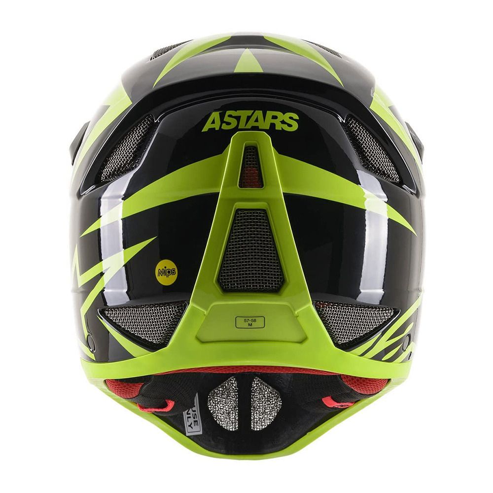 Alpinestars MISSILE TECH AIRLIFT - Casque VTT noir/jaune fluo glossy