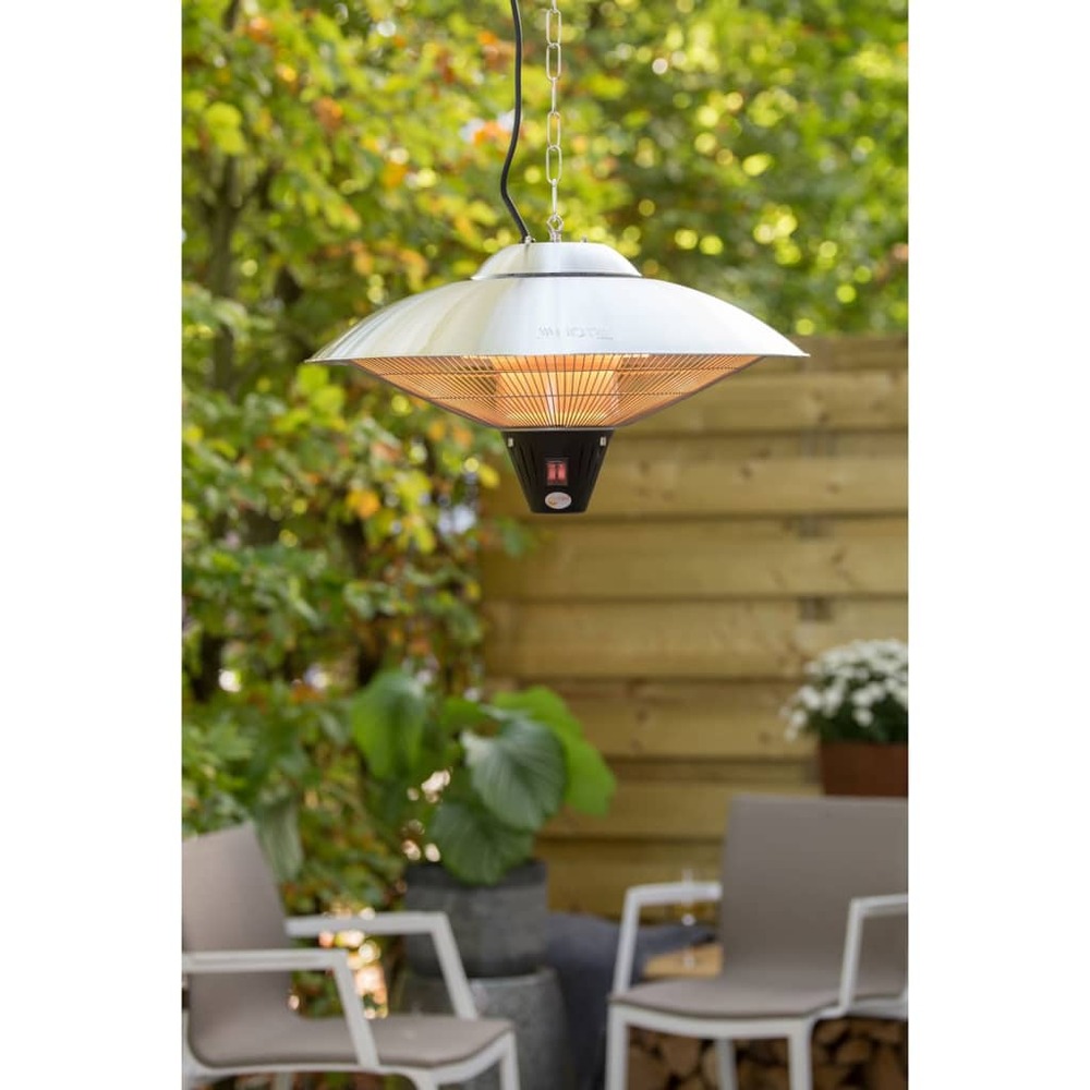 Chauffage suspendu sirius 2100 w halogène argenté ce09
