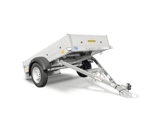 Humbaur enkelassige aanhangwagen Startrailer met neerklapbare dissel, 2050 x 1095 x 300 mm, ongeremd, maximaal toegestaan totaalgewicht 750 kg
