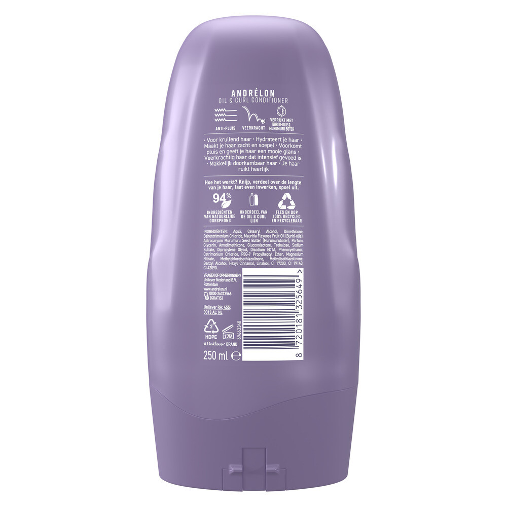 6x Andrelon Conditioner Oil & Curl250 ml