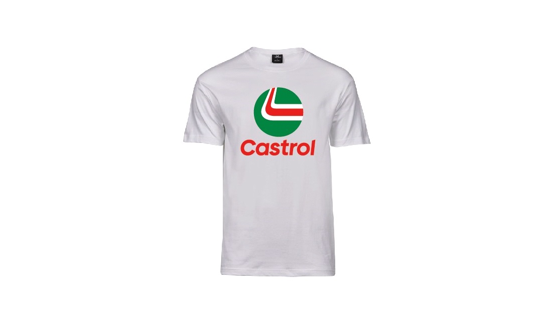T-shirt Castrol hvid str. XXL