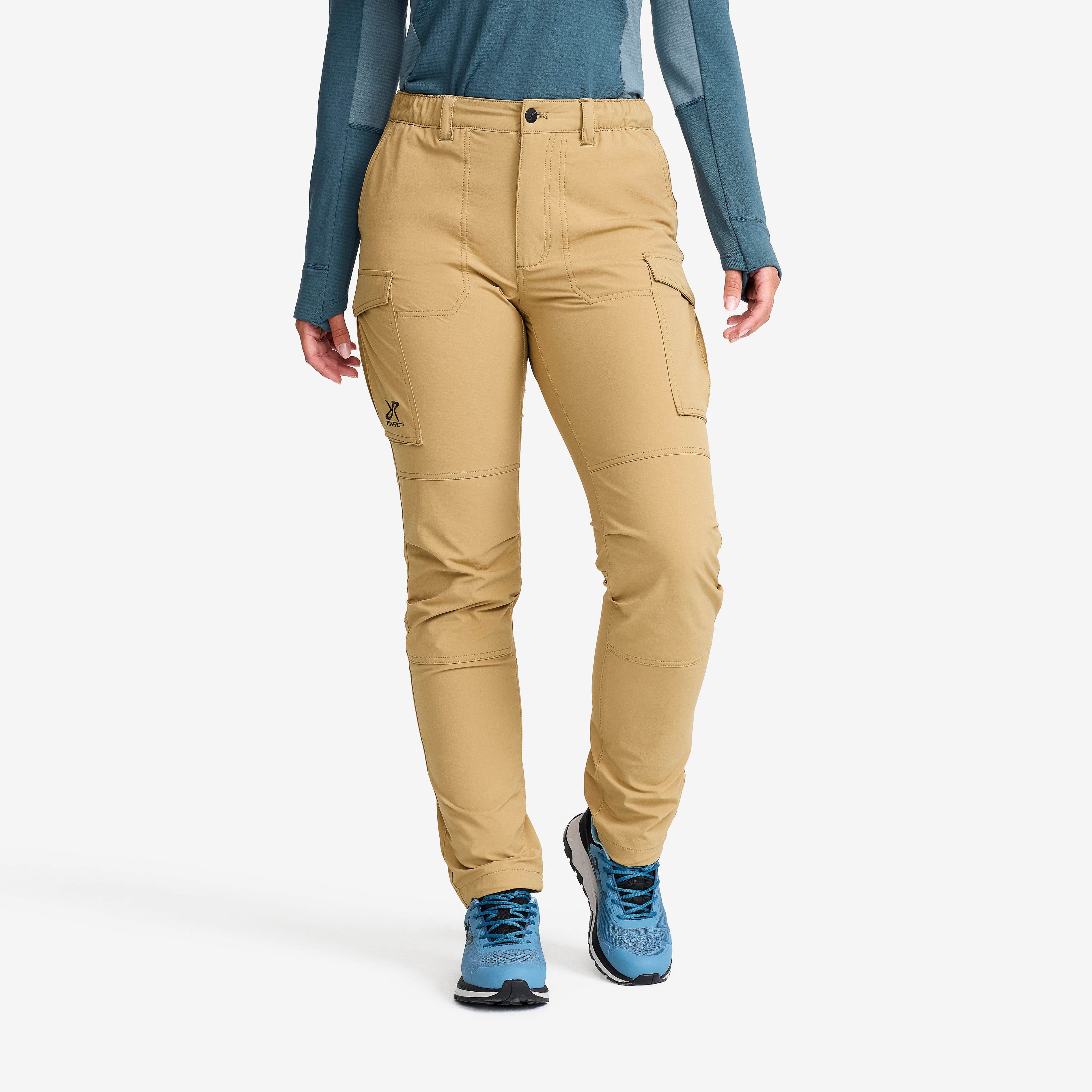 Adventure Cargo Stretch Pants Dame Kelp Beige