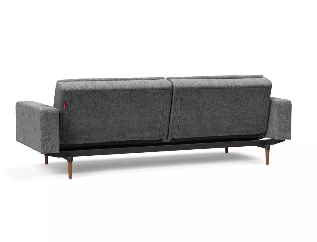 Schlafsofa mit Armlehnen Dublexo Styletto dunkel