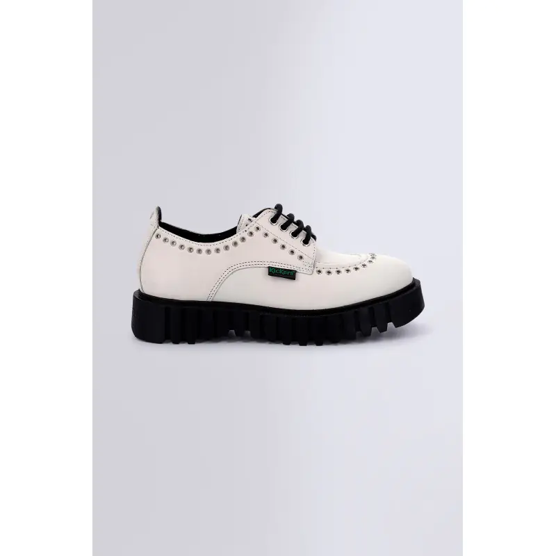 KICK FAMOUS BLANC DERBIES Cuir Femme