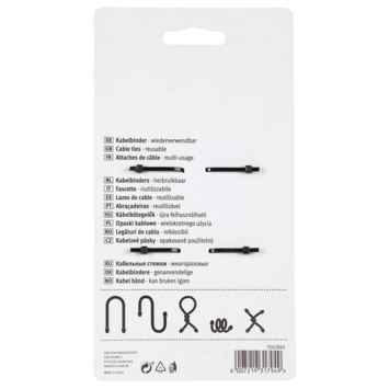 Kabelbinder fix-o-tie 2 kleuren 31cm lang 2 stuks