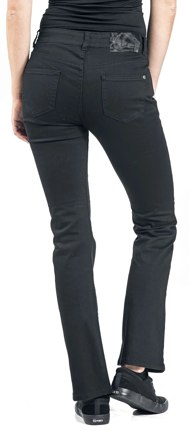 Grace - Jean Noir À Revers | Black Premium by EMP Jean