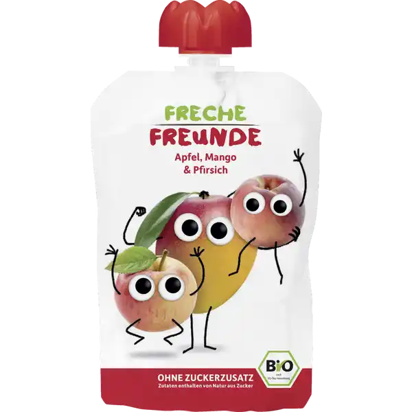 Bio Quetschie Apfel, Mango & Pfirsich