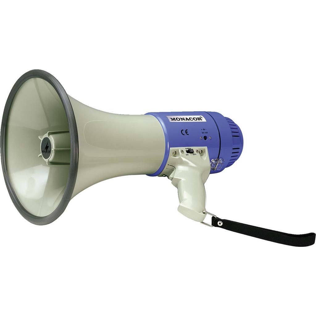 Monacor TM-25 megafoon met sirene