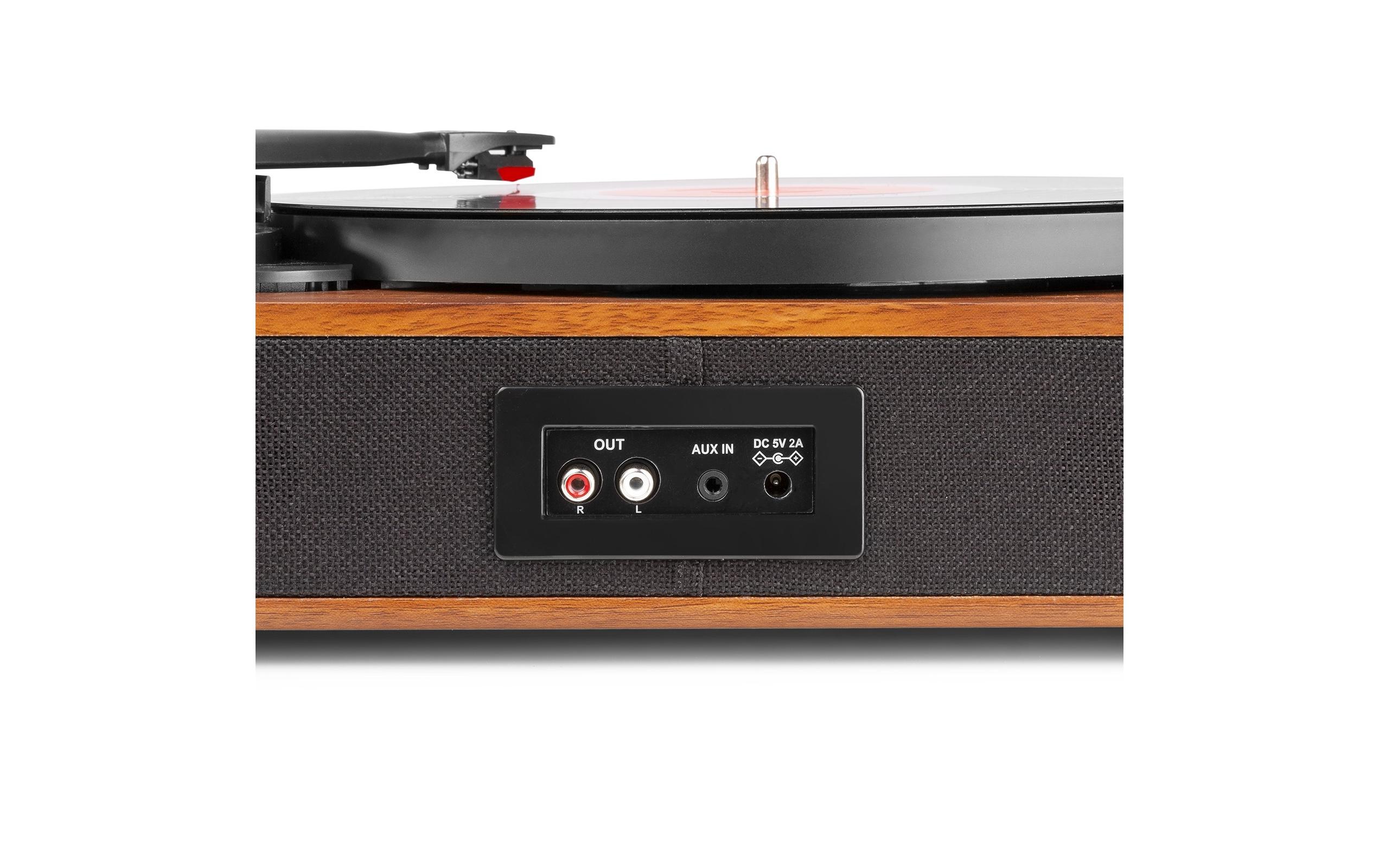 Plattenspieler mit Bluetooth RP162 Dunkelbraun<br>Retro Plattenspieler mit Bluetooth, USB-Player und Umwandlungsmöglichkeit für Schallplatten