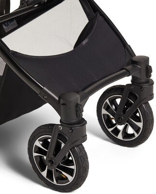 Beemoo Maxi 4 Twin Søskenvogn, Grey Melange/Black