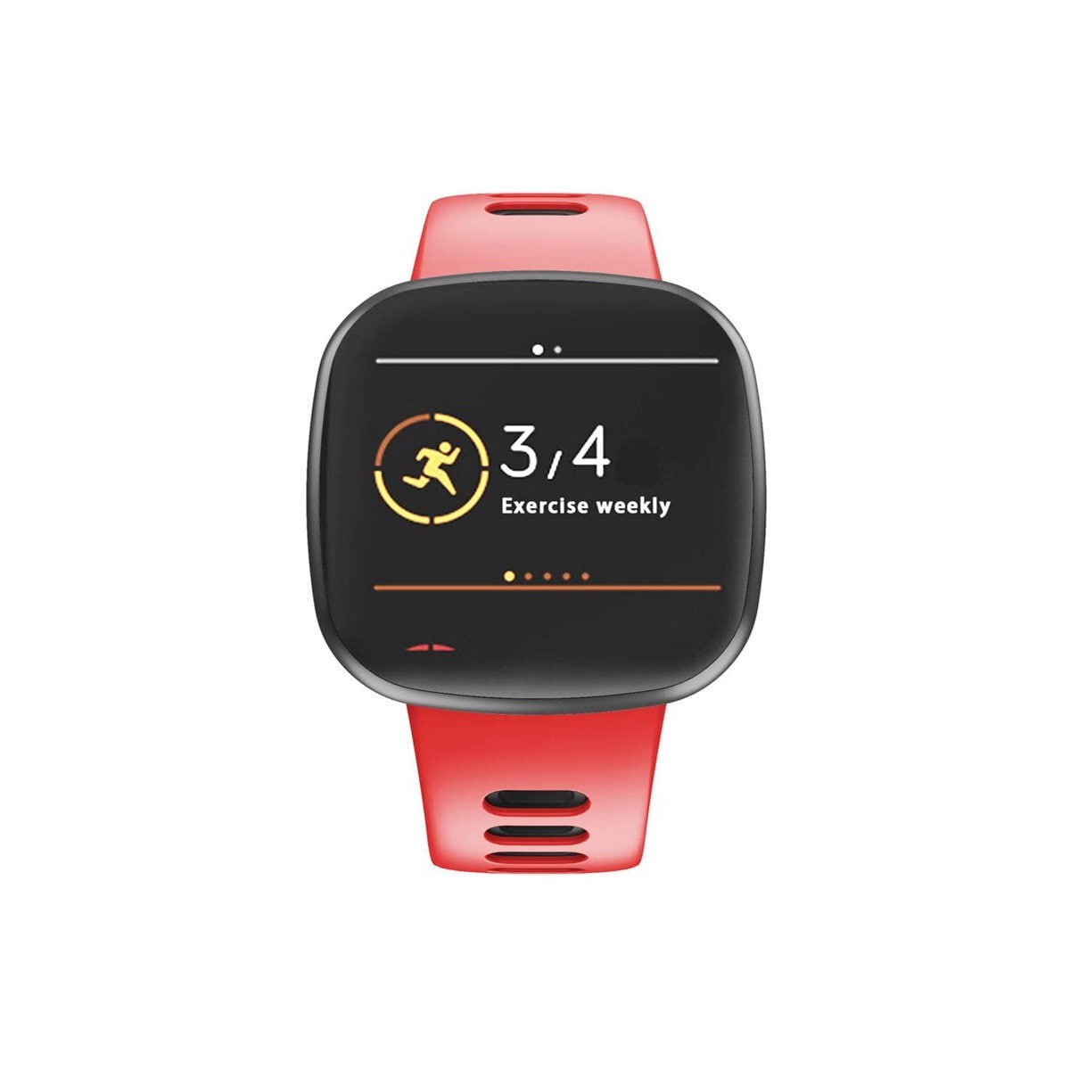 Twin Sport armbånd Fitbit Versa 3 - Rød/svart