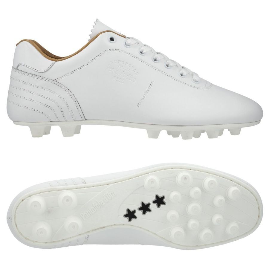 Pantofola d'Oro Lazzarini Cuir FG - Blanc