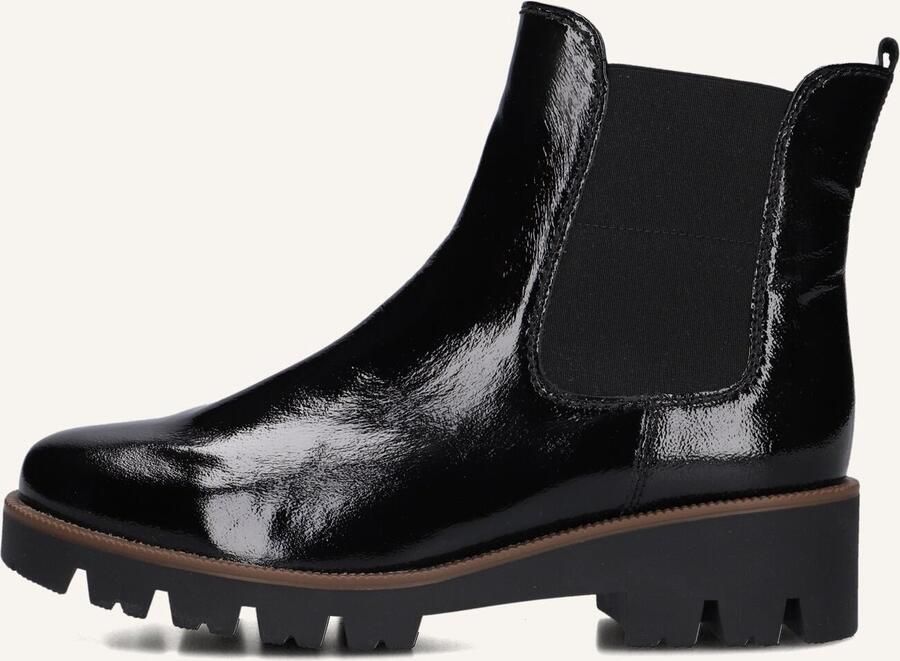 GABOR Chelsea Boots Dames 051 Maat: 42 5 Materiaal: Lakleer Kleur: Zwart