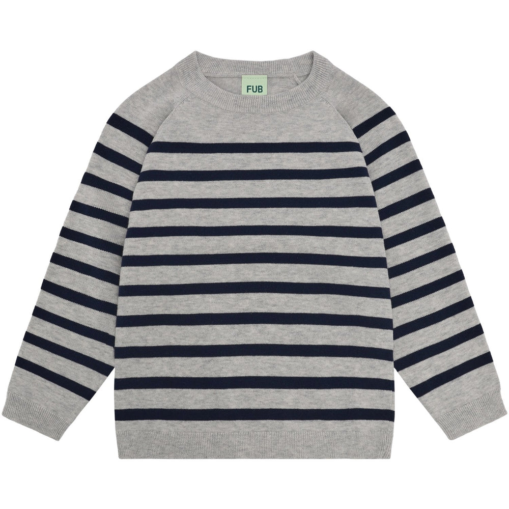 Køb FUB Light Grey Melange/Dark Navy Crew