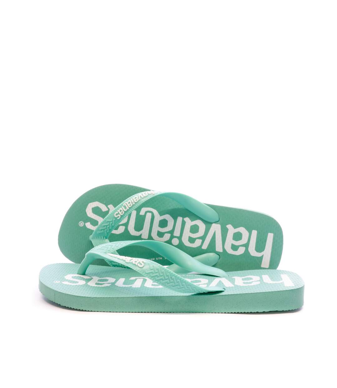 Tongs Turquoise Mixte Havaianas Logomania