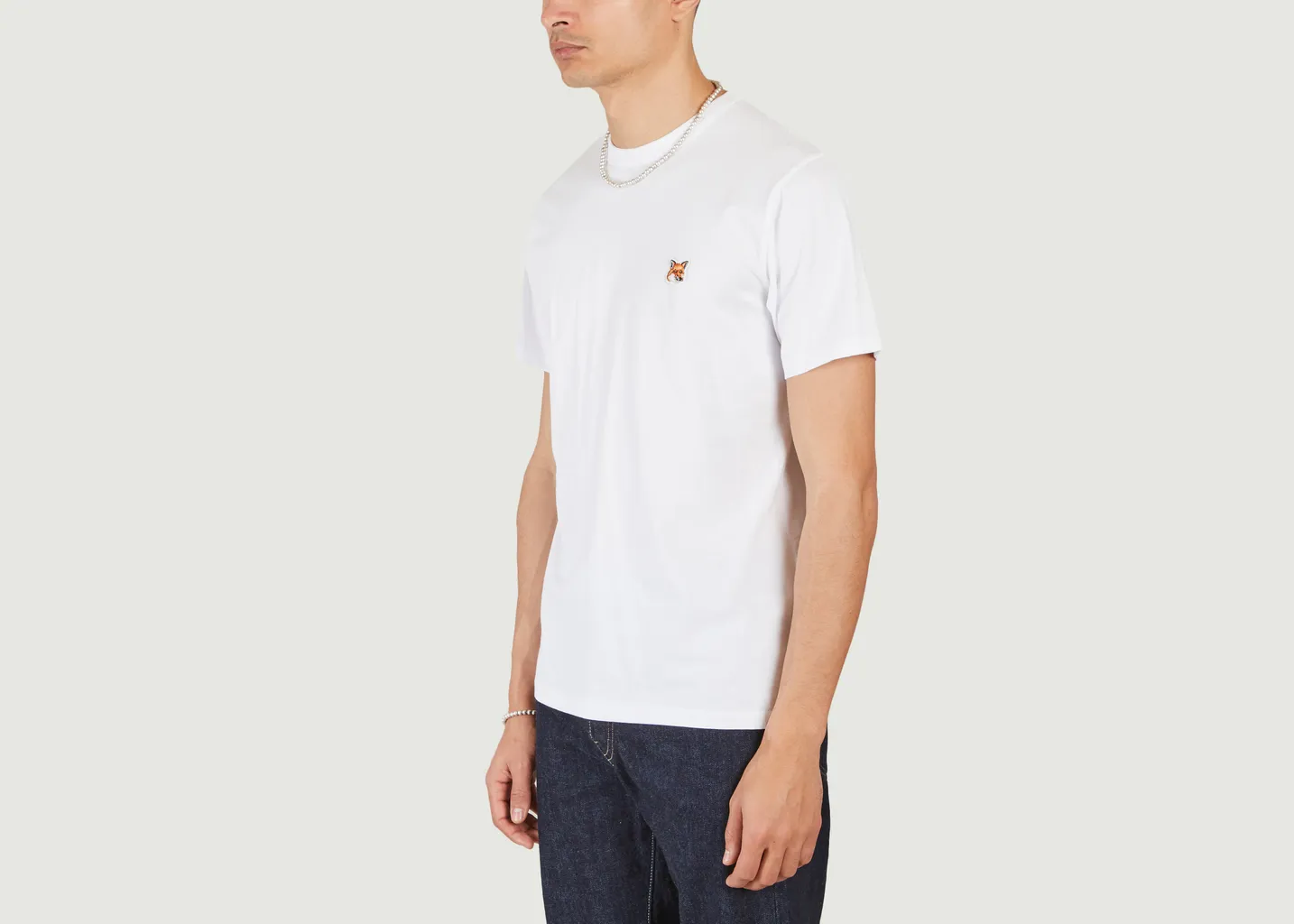 T-shirt Fox Head Patch Maison Kitsuné