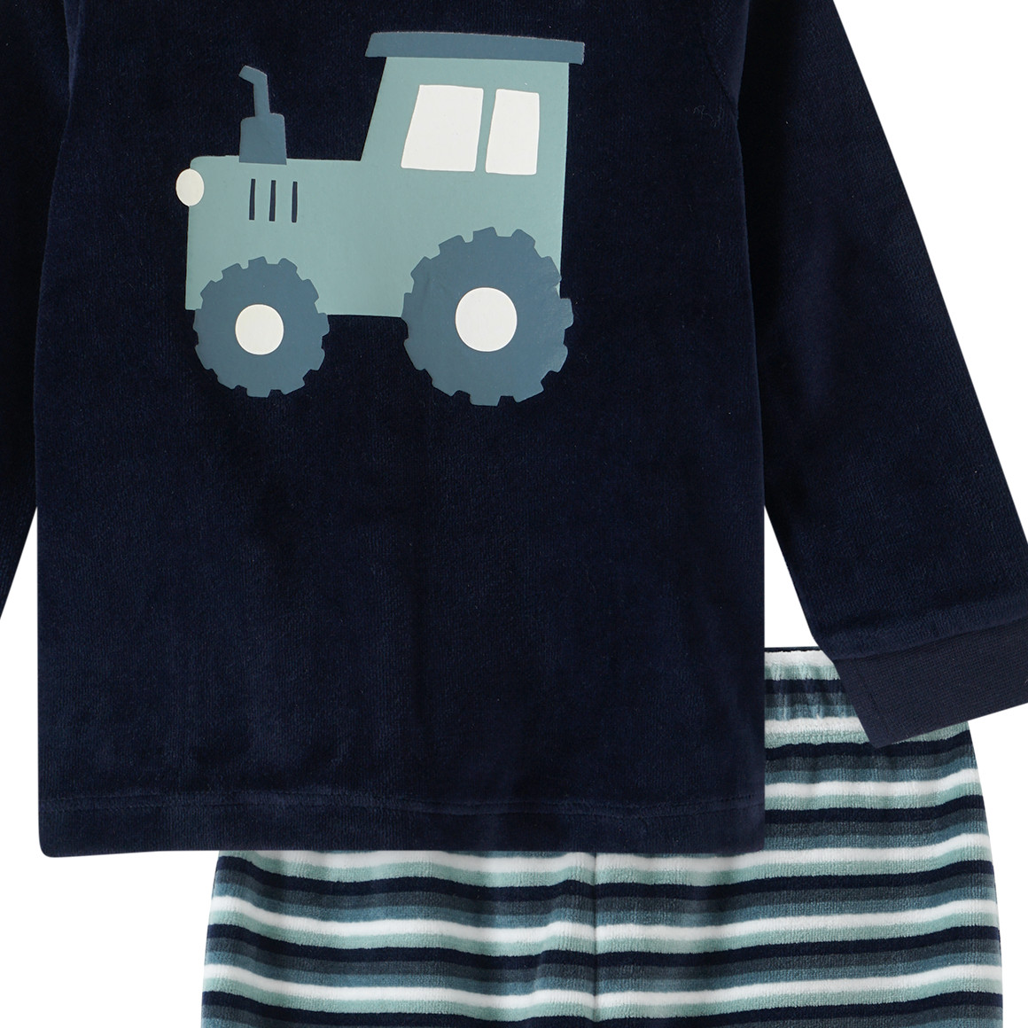 Topomini Baby Nicki-Schlafanzug mit Print dunkelblau / grün