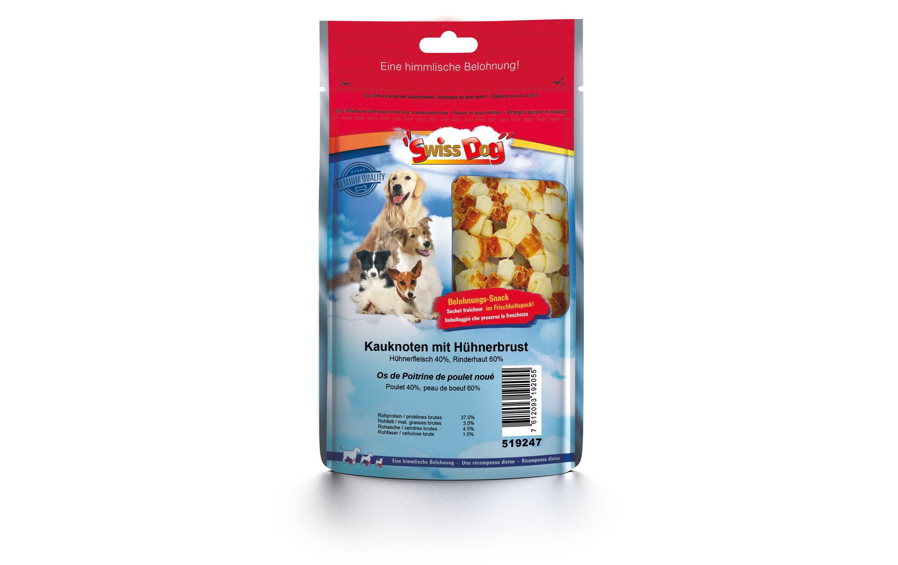 Kausnack XXL Kauknoten mit Hühnerbrust 900 gBeliebter Snack für Zwischendurch