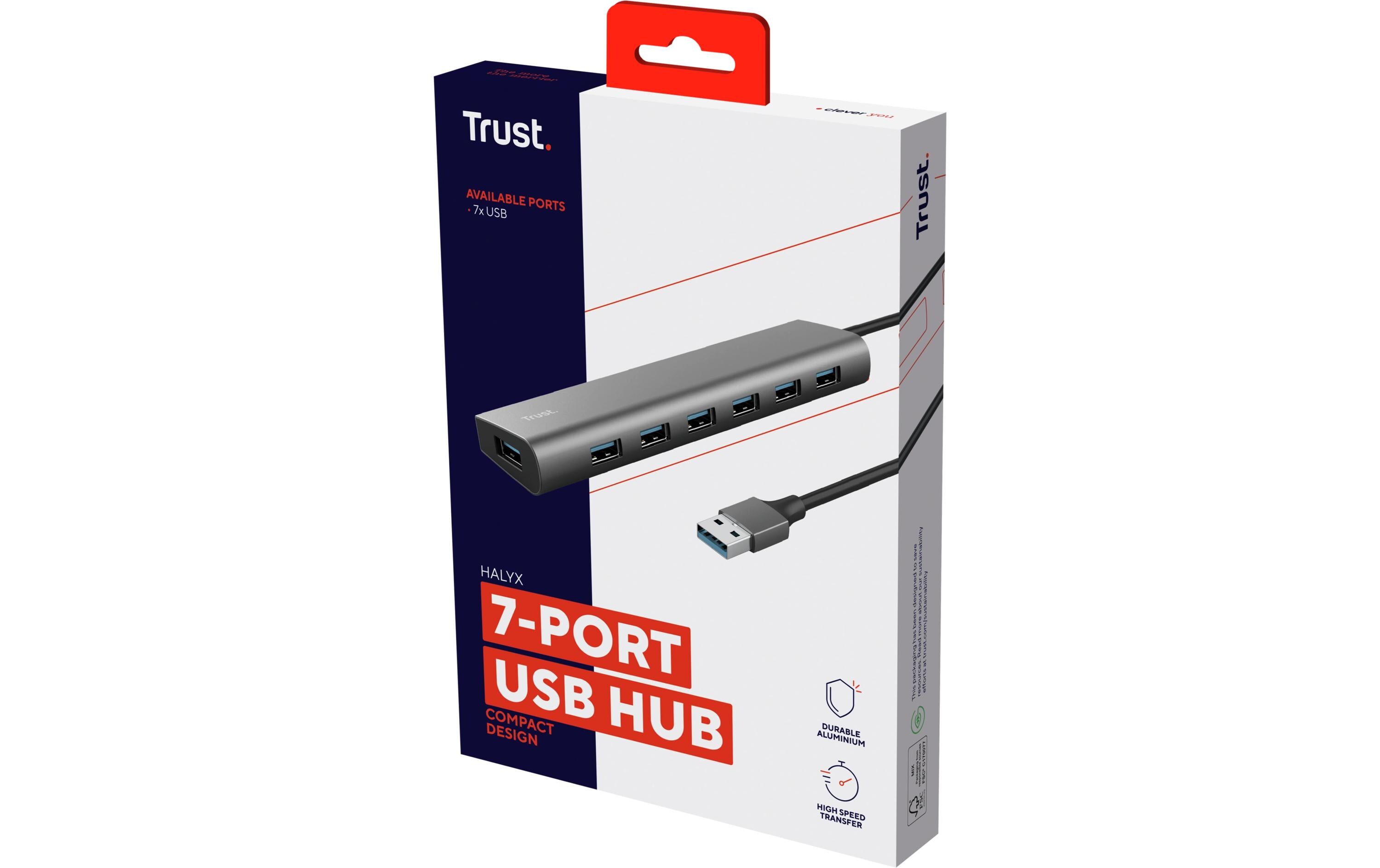 USB-Hub Halyx 7CLeichter und kompakter Hub mit 7 USB-A-Ports